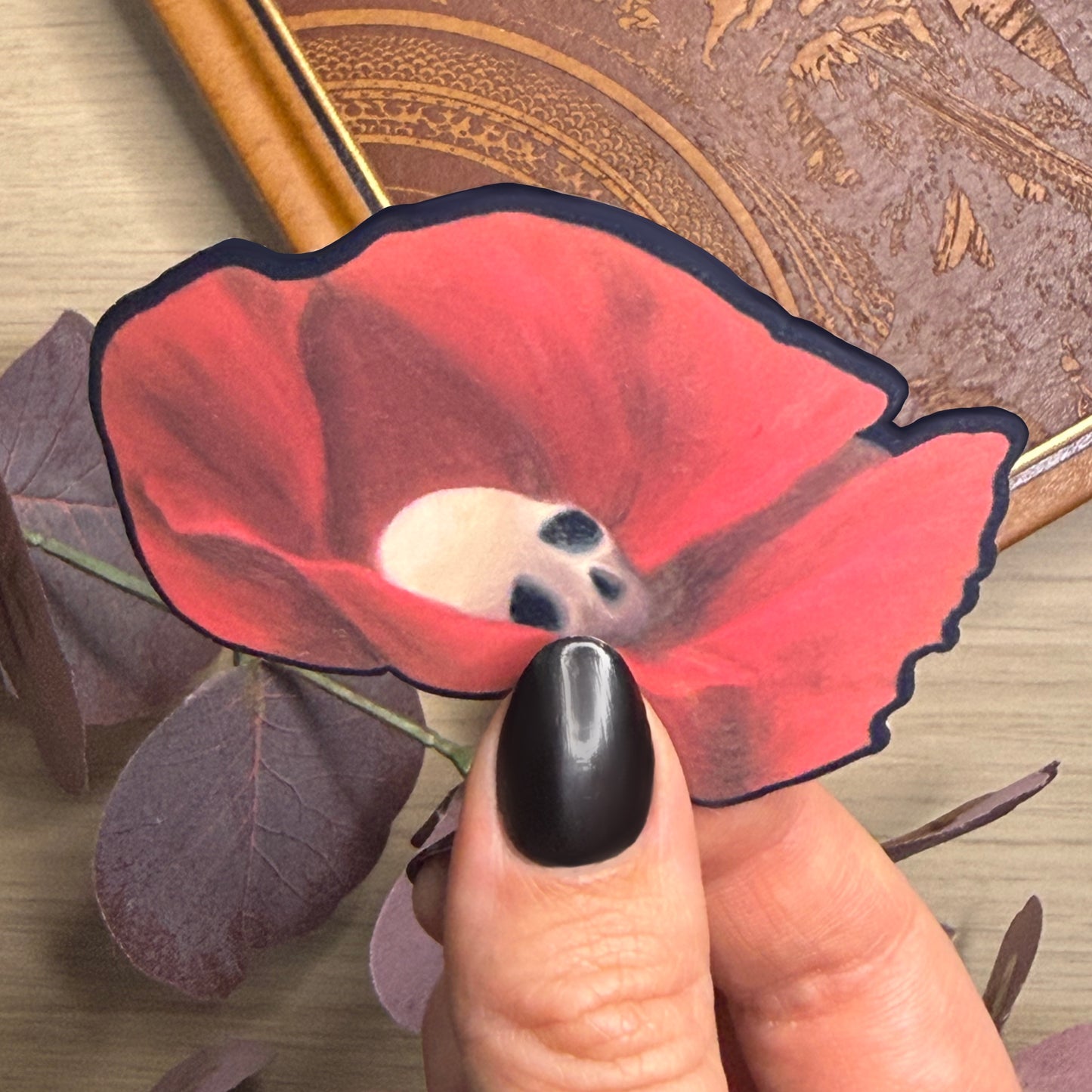 August Birth Flower Sticker