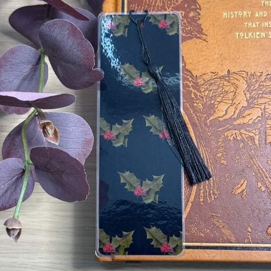 December birth flower bookmark
